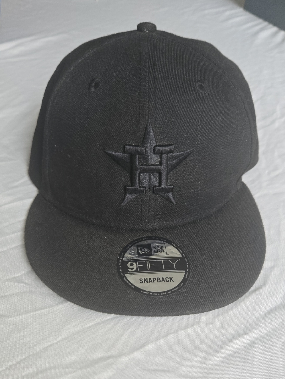 New Era Black 9FIFTY Snapback Astros Logo Cap
